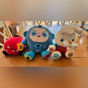 Babyfirst tv Plush Toy set - Tec, Peekaboo and Harry the bunny
